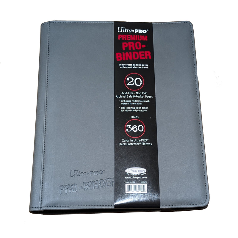 Ultra Pro Premium Pro-Binder 9-Pocket Grey