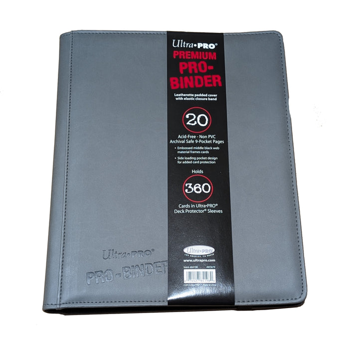 Ultra Pro Premium Pro-Binder 9-Pocket Grey Ultra Pro Premium Pro-Binder 9-Pocket Grey