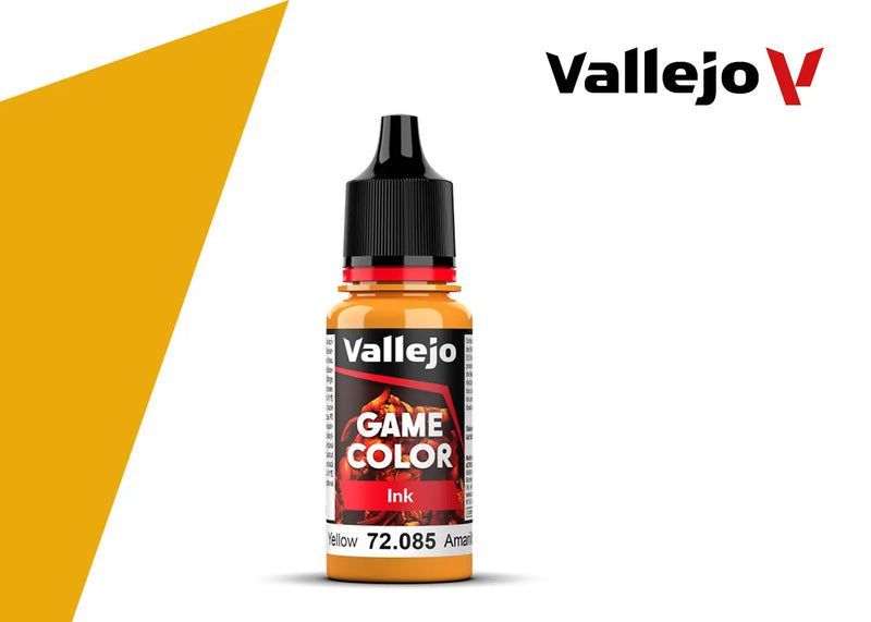 AV Vallejo Game Color 18ml - Game Ink - Yellow - Vallejo