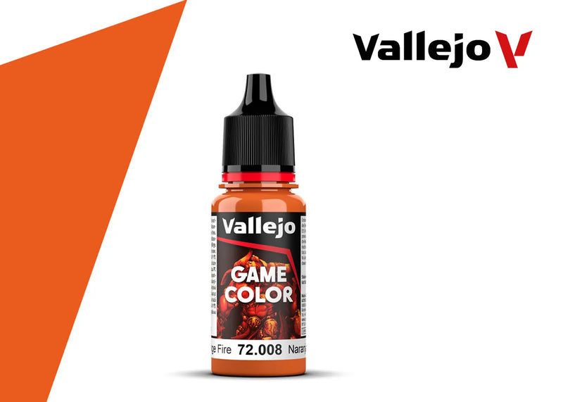 AV Vallejo Game Color 18ml - Orange Fire - Vallejo