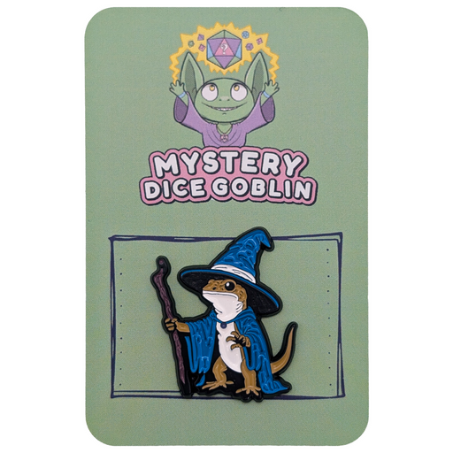Wizard Lizard - Mystery Goblin Dice Enamel Pin - Mystery Dice Goblin