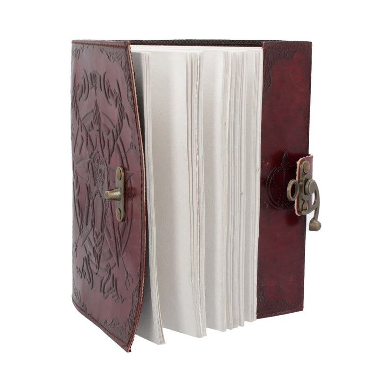Baphomet Leather Journal 15x21cm - Nemesis Now