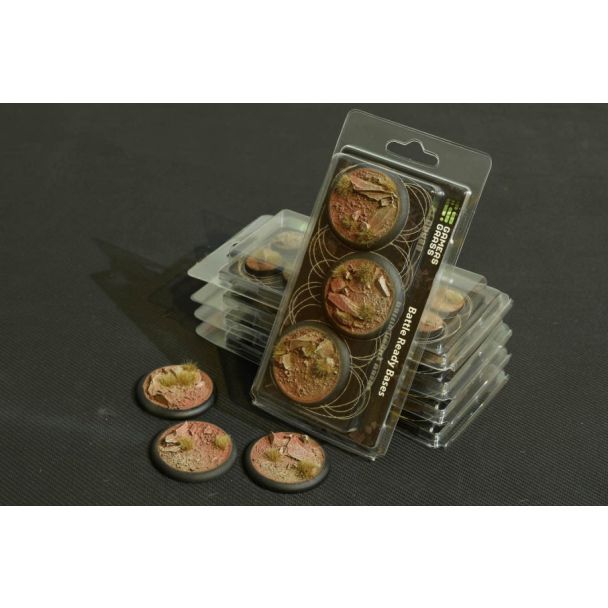 Badlands Bases - Round 50mm (x3) - Gamers Grass