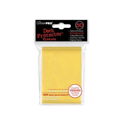 Solid Yellow Standard Size Sleeves (50) - Ultra Pro