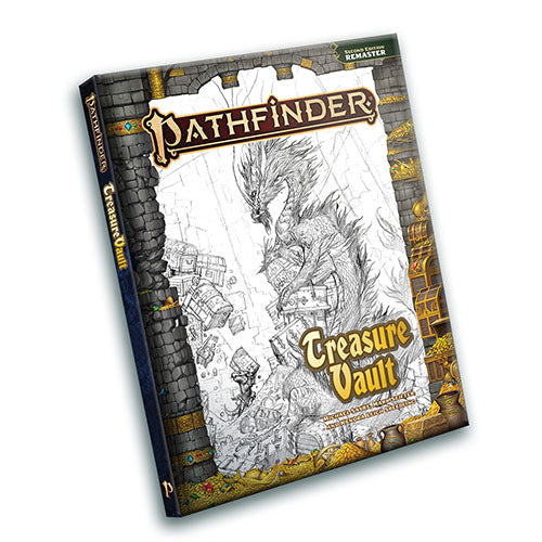 Treasure Vault Sketch Cover (Remastered) - Pathfinder 2nd Edition