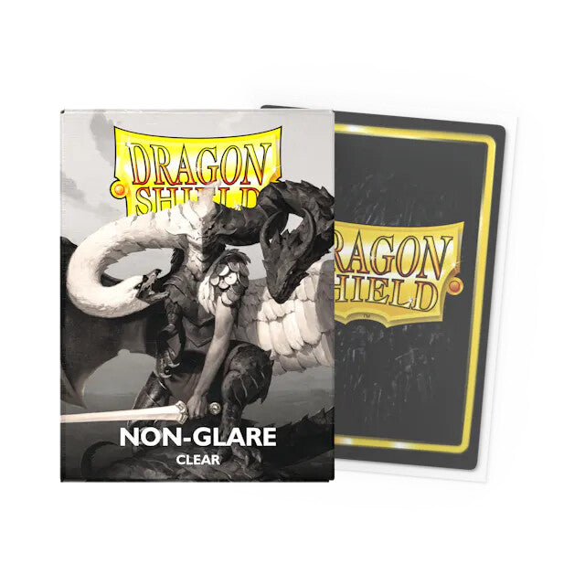 Dragon Shield Matte Non-Glare Clear V2 - 100 Standard Size Sleeves - Arcane Tinmen