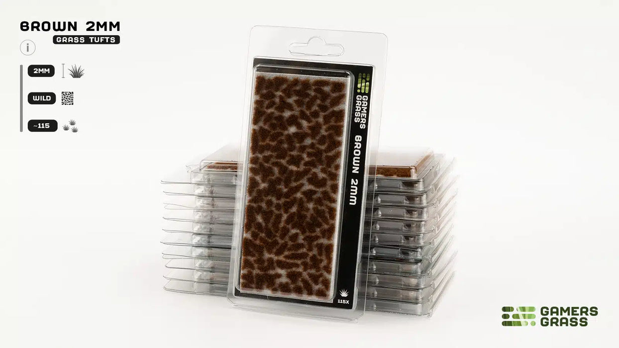 Gamers Grass - Brown (2mm) Wild Tufts
