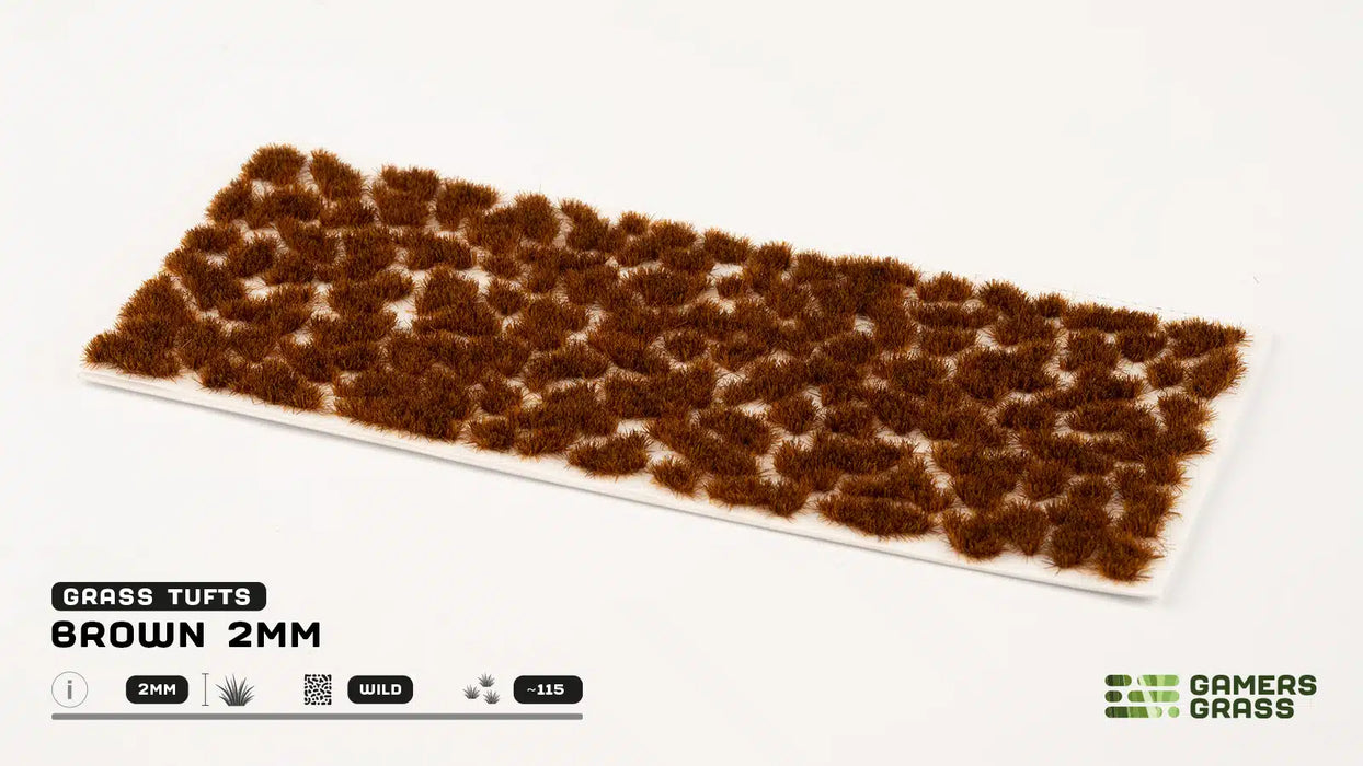 Gamers Grass - Brown (2mm) Wild Tufts