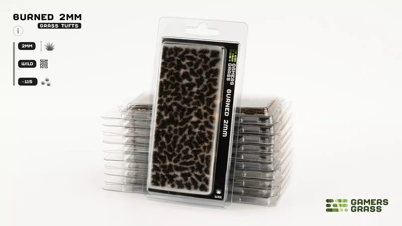 Gamers Grass - Burned (2mm) Wild Tufts - Gamers Grass