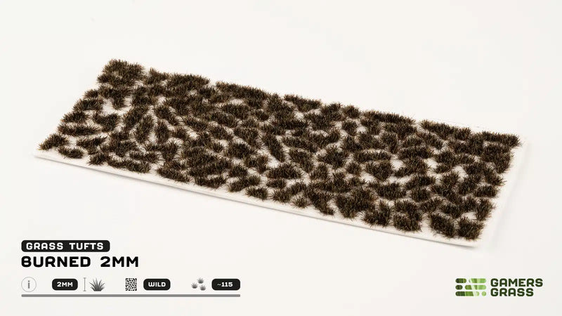 Gamers Grass - Burned (2mm) Wild Tufts - Gamers Grass