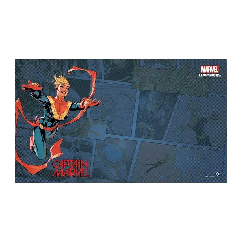 Marvel Champions Captain Marvel Game Mat