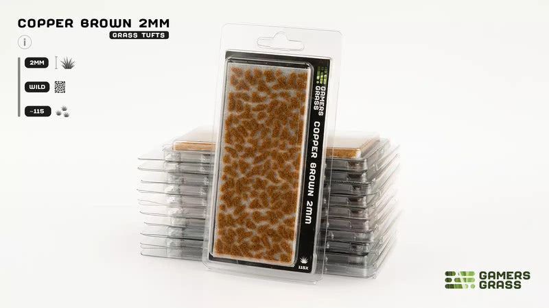 Gamers Grass - Copper Brown (2mm) Wild Tufts - Gamers Grass