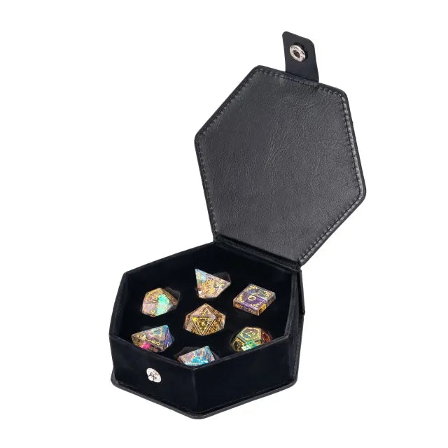Crystalized Pixie Dust - Vine Pattern Gemstone RPG Dice Set