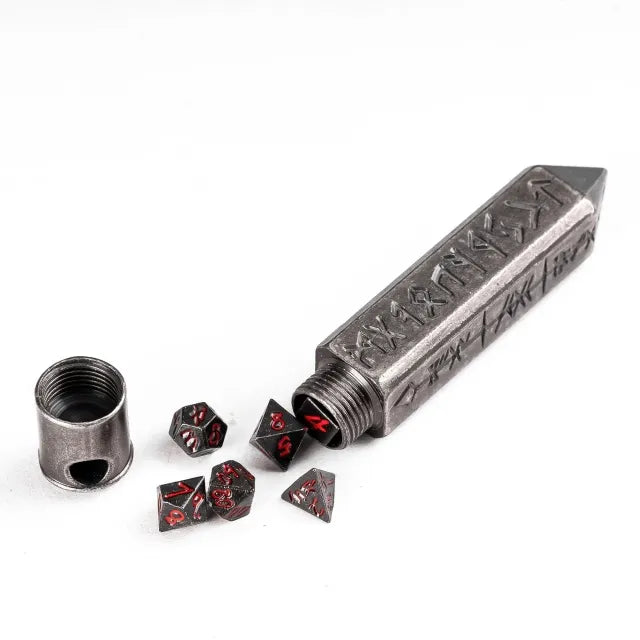 Hallowed Potion - Mini Metal RPG Dice in Bullet Pendant