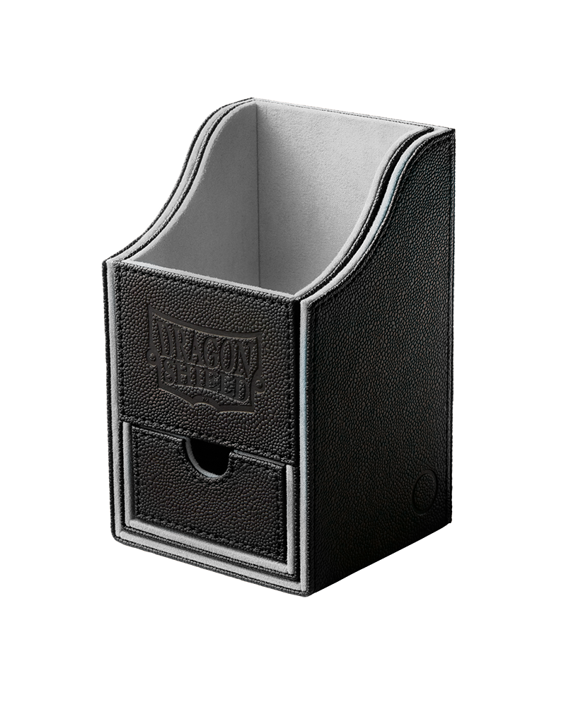 Dragon Shield - Black/Light Grey - Nest+ 100 - Deck Box - Piri Piri Games