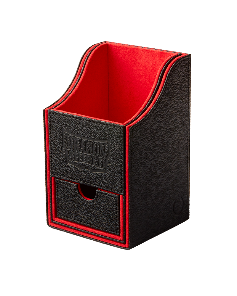 Dragon Shield - Black/Red - Nest+ 100 - Deck Box - Piri Piri Games