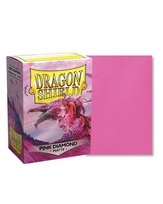 Dragon Shield Matte Pink Diamond - 100 Standard Size Sleeves