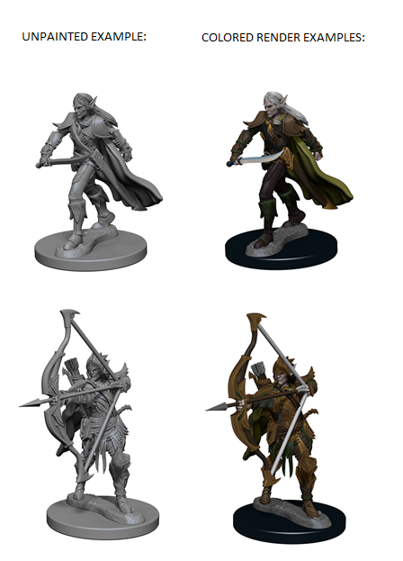Pathfinder Battles Deep Cuts: Male Elf Fighter