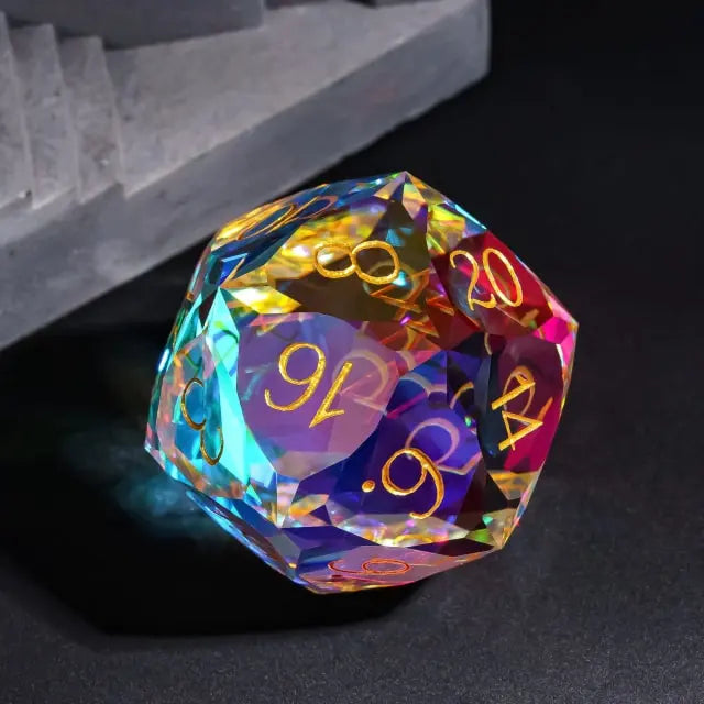 Rainbow Crystal - Brick Veneer 30mm D20 Die