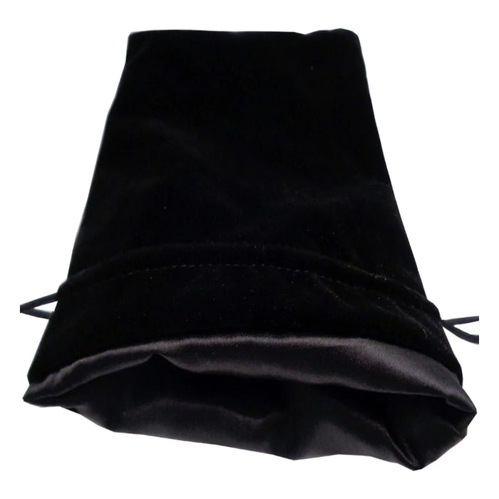 Velvet Dice Bag With Satin Liner - Black - FanRoll