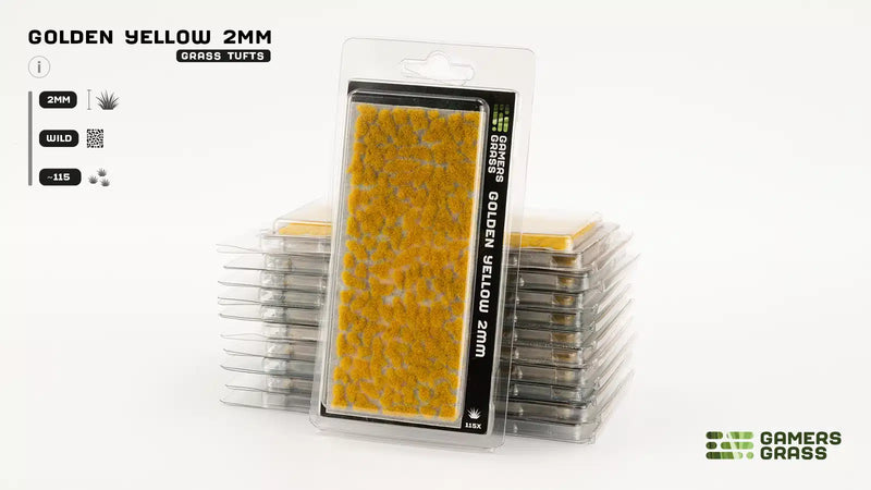 Gamers Grass - Golden Yellow (2mm) Wild Tufts