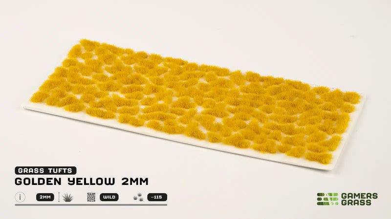 Gamers Grass - Golden Yellow (2mm) Wild Tufts
