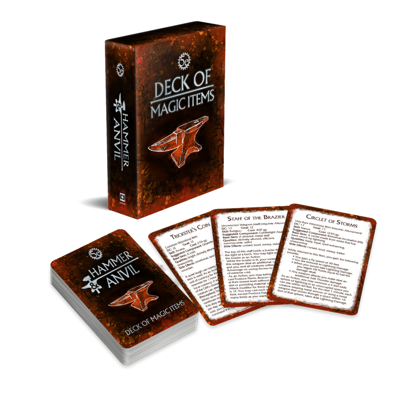 Dungeons And Dragons RPG: Hammer And Anvil Magic Item Deck - Cubicle 7