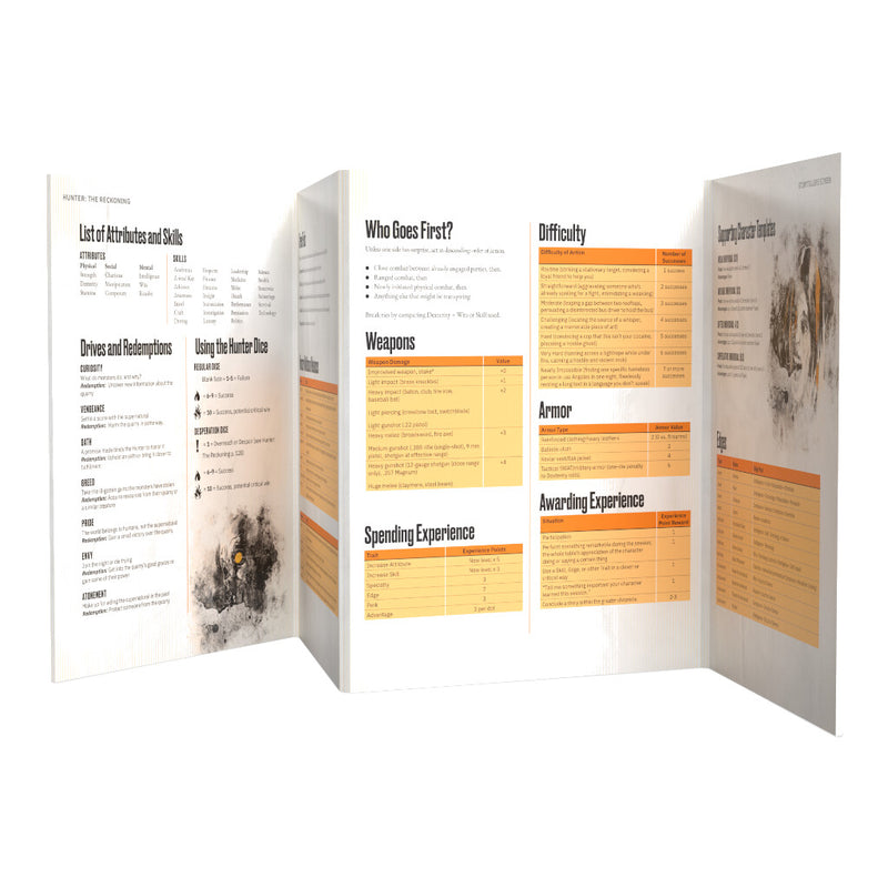 Hunter: The Reckoning 5th Edition - Roleplaying Game - Storyteller Screen Kit