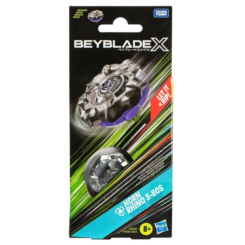 Beyblade X Horn Rhino 3-80S - Booster Pack Set - Hasbro