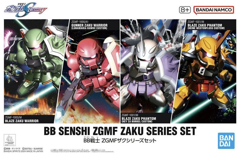 BB Senshi ZGMF Zaku Series Set - Bandai