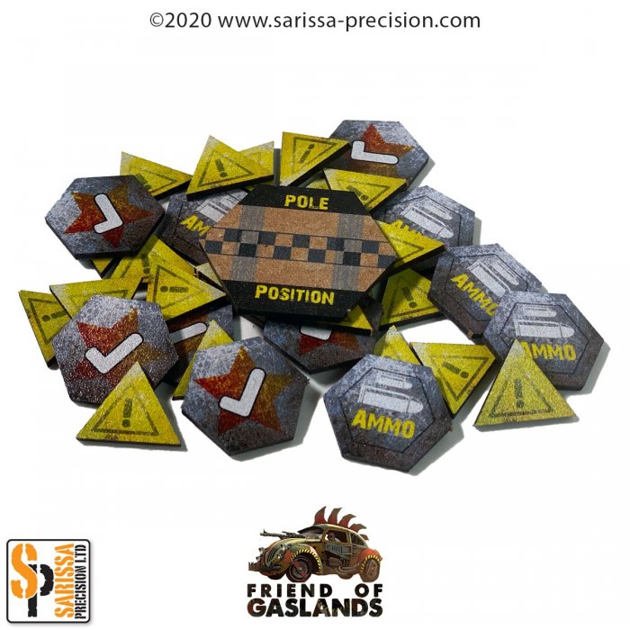 Gaslands Refueled Tokens - Full Colour - Sarissa Precision