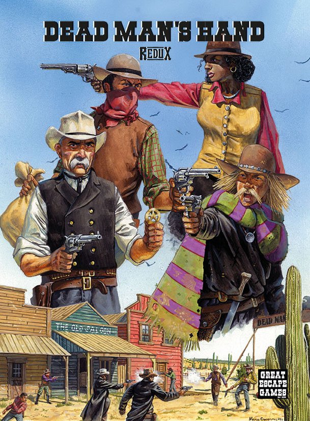 Dead Man's Hand REDUX Rulebook – Card deck and markers - Great Escape Games