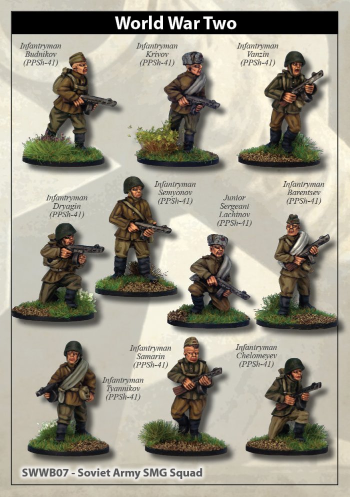 World War Two Soviet Army SMG Squad - North Star