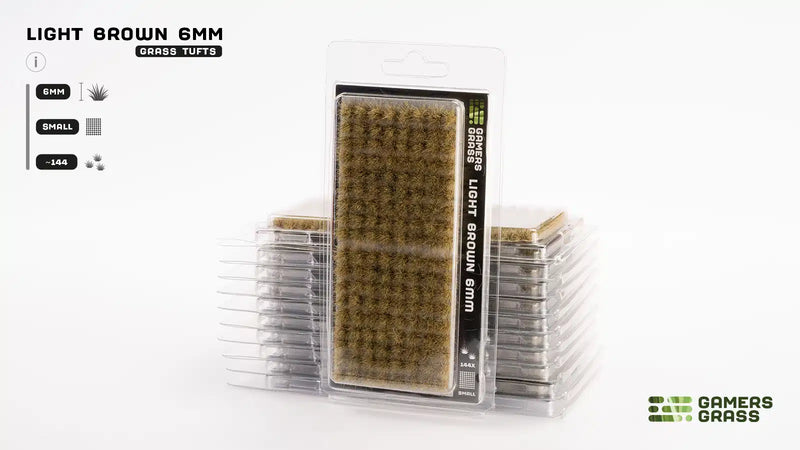 Gamers Grass - Light Brown (6mm) Small - Gamers Grass