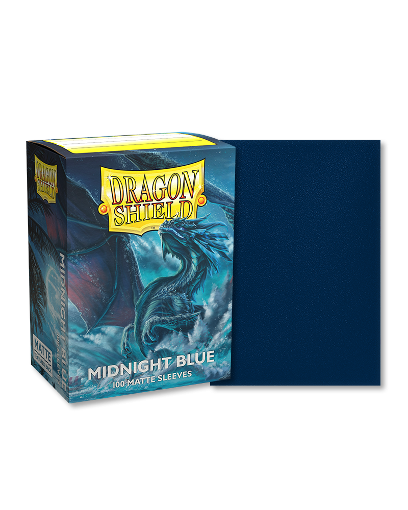 Dragon Shield Matte Midnight Blue - 100 Standard Size Sleeves - Arcane Tinmen