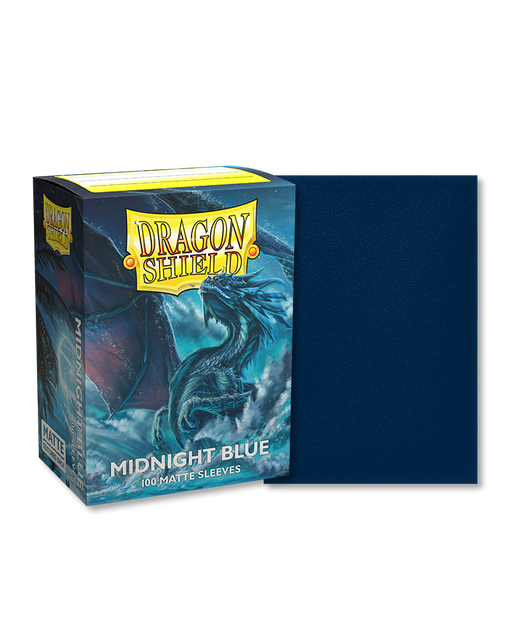 Dragon Shield Matte Midnight Blue - 100 Standard Size Sleeves - Piri Piri Games