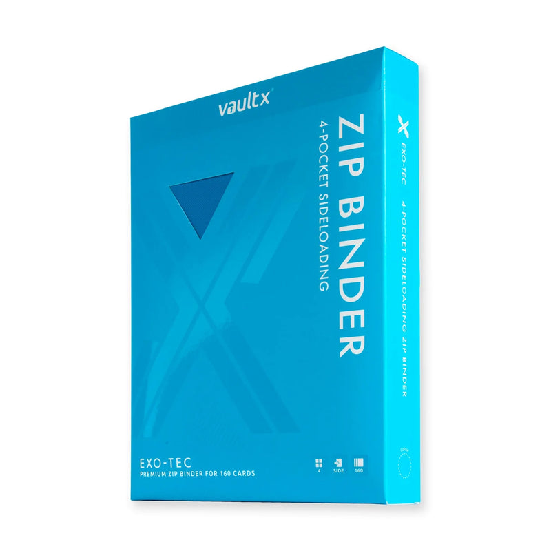 4-Pocket Exo-Tec Zip Binder Neon Blue - Vault X - Vault X