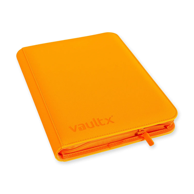 9-Pocket Exo-Tec Zip Binder Neon Orange - Vault X - Vault X