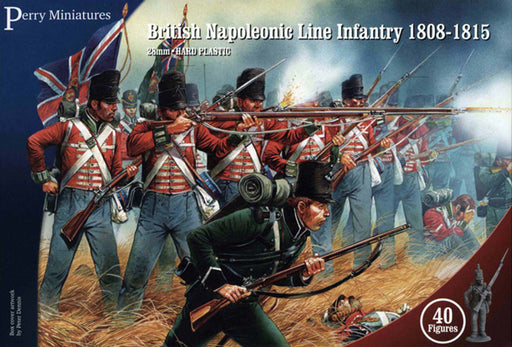 Plastic British Napoleonic Line Infantry box set ( 36 Line Infantry, 4 Riflemen) - Perry Miniatures - Perry Miniatures
