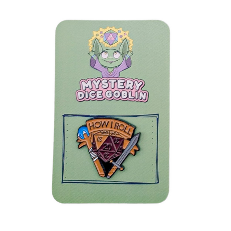 How I Roll - Mystery Goblin Dice Enamel Pin - Mystery Dice Goblin