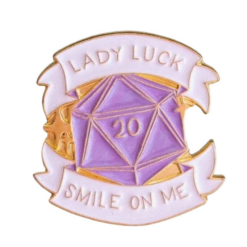 Lady Luck - Mystery Goblin Dice Enamel Pin - Mystery Dice Goblin