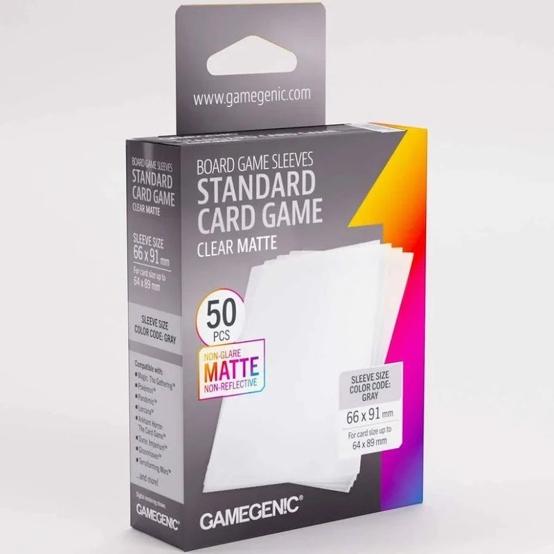 Gamegenic Board Game Sleeves Standard Card Game Clear (50 ct.)