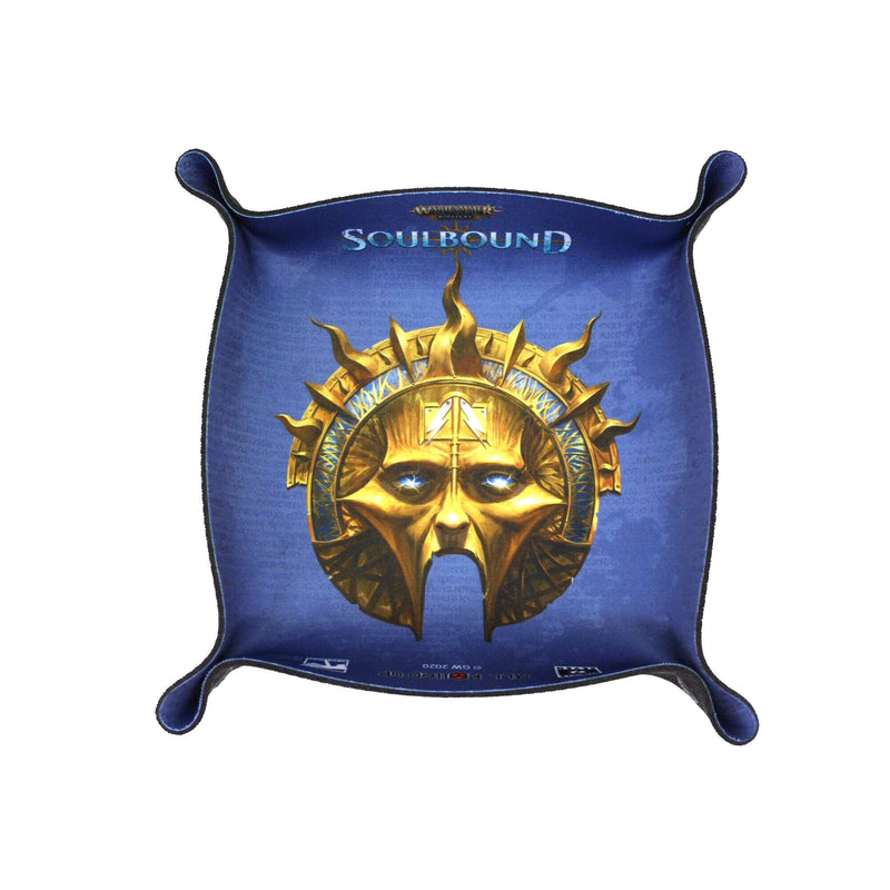 Mask Impassive - Folding Square Dice Tray - Warhammer Age Of Sigmar: Soulbound