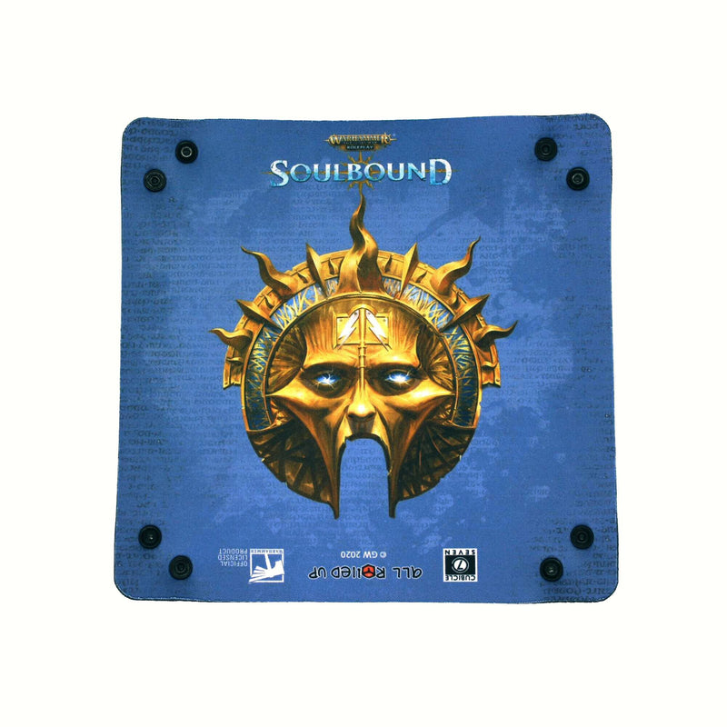 Mask Impassive - Folding Square Dice Tray - Warhammer Age Of Sigmar: Soulbound