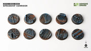 Spaceship Corridor Bases - Round 25mm (x10) - Gamers Grass