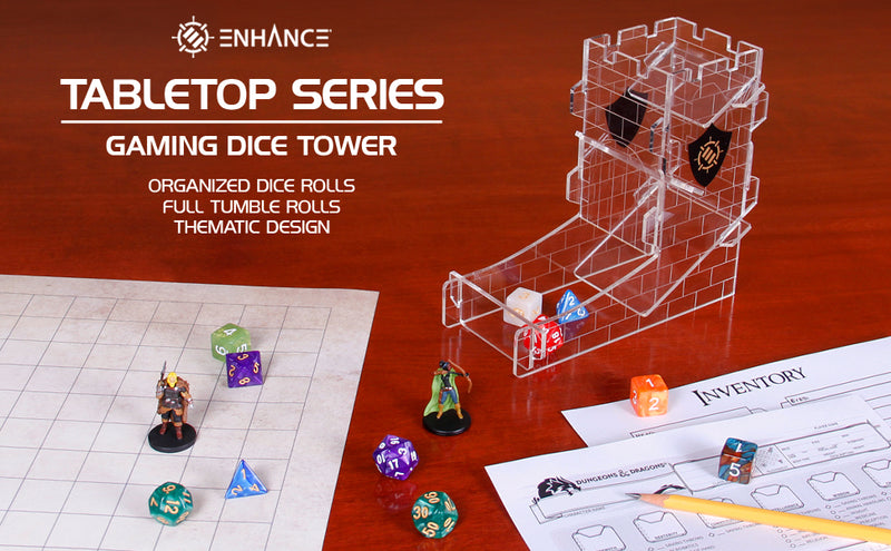 ENHANCE RPG Dice Tower Dice Tray