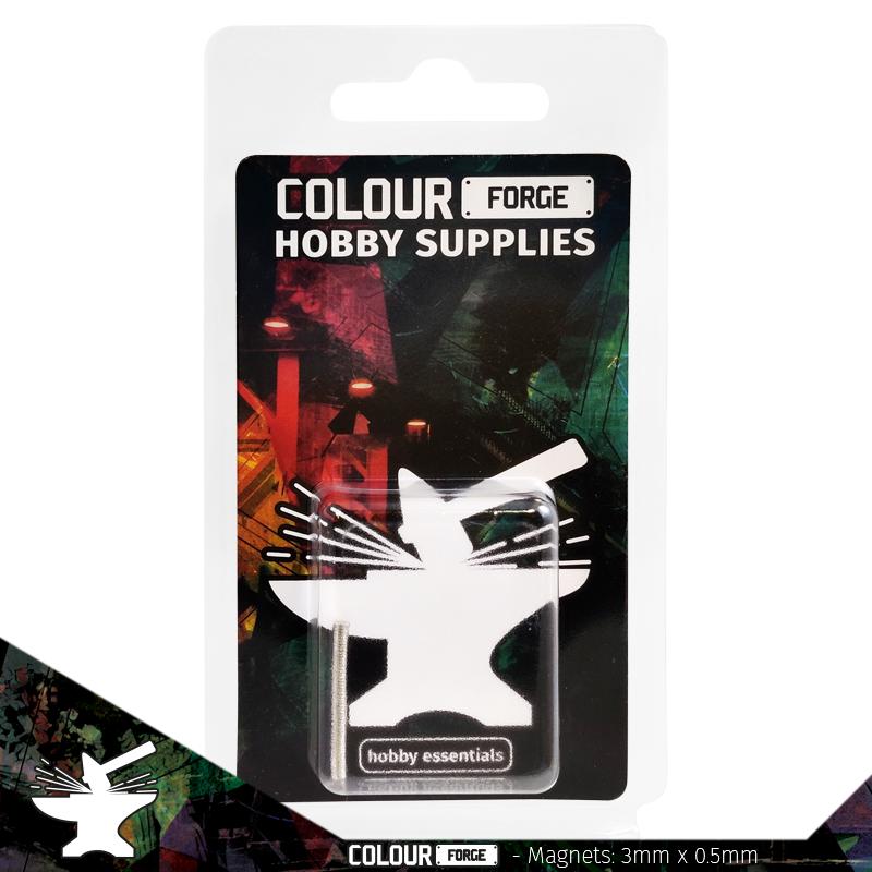 Neodymium Magnets 3×0.5mm (N35) (50) - Colour Forge
