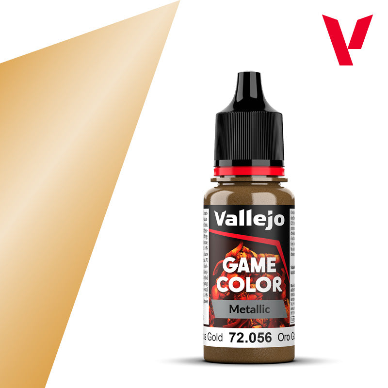 AV Vallejo Game Color Metallic 18ml - Glorious Gold - Vallejo