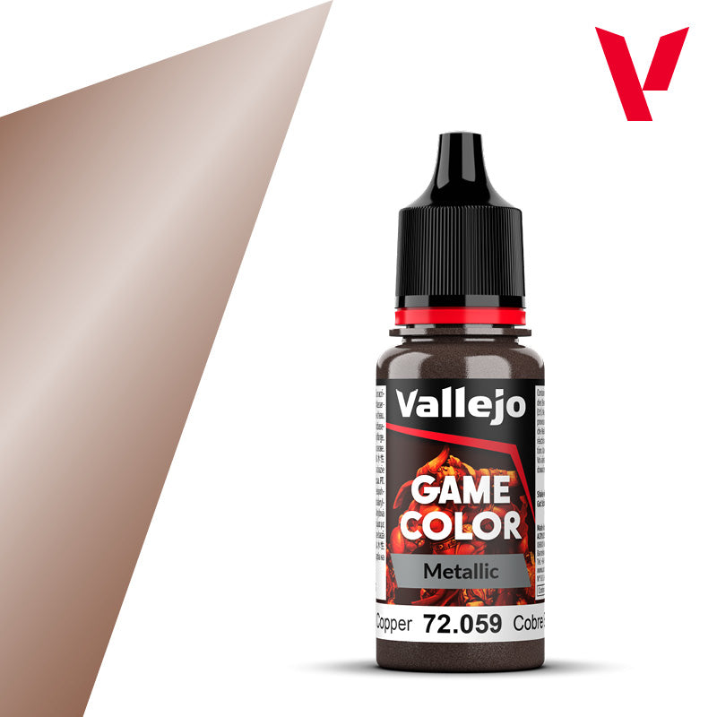 AV Vallejo Game Color Metallic 18ml - Hammered Copper - Vallejo