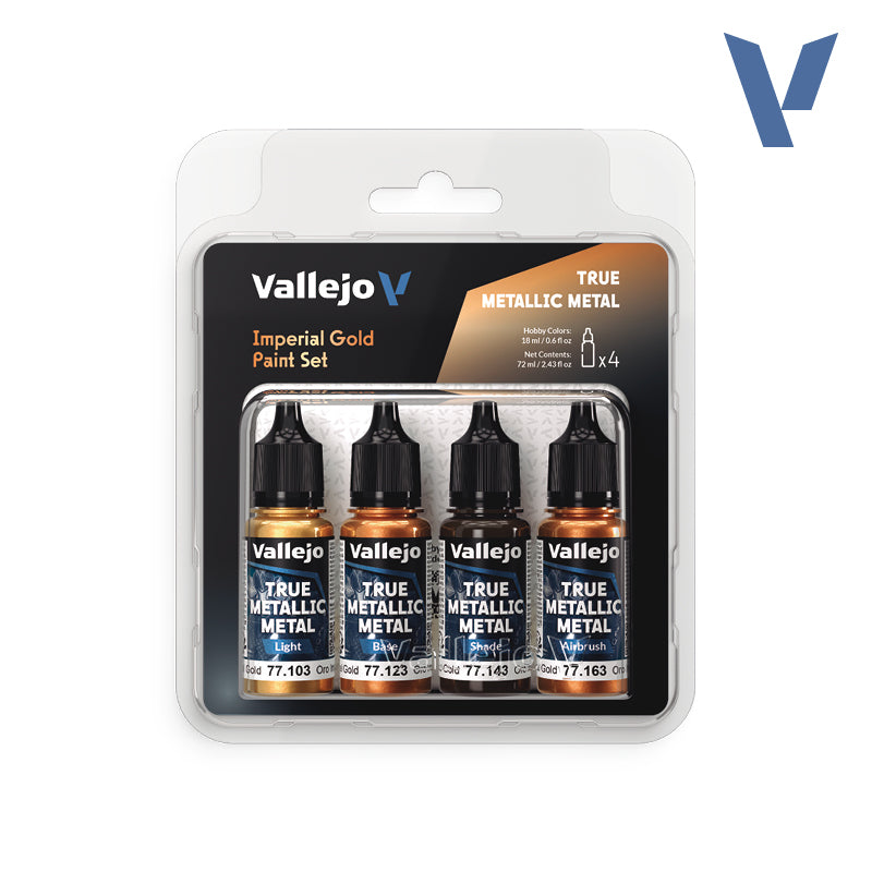 Paint Set - Imperial Gold (x4 Colours) - Vallejo True Metallic Metal